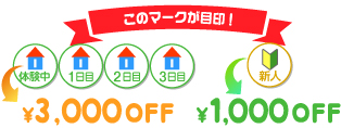 このマークが目印